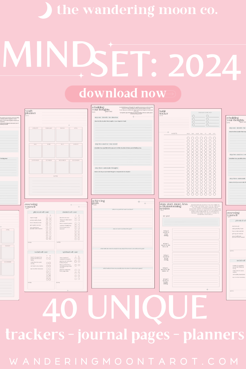 2024 - I AM PLANNER - Weekly & Monthly Planner, Manifest Journal,  Affirmations, Vision Board, Habits, Goals, Mantras, Reflection Sheet: This  is the year that I live my most Badass and Beautiful