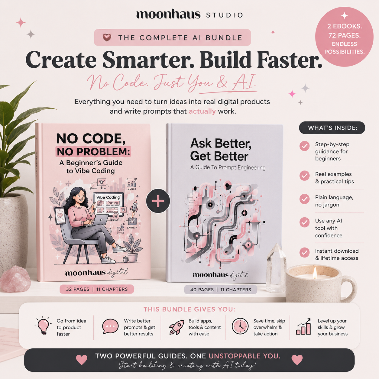 Vibe Coding and Prompt Engineering Ebook Bundle | AI Prompts | ChatGPT Claude Guide | Digital Download