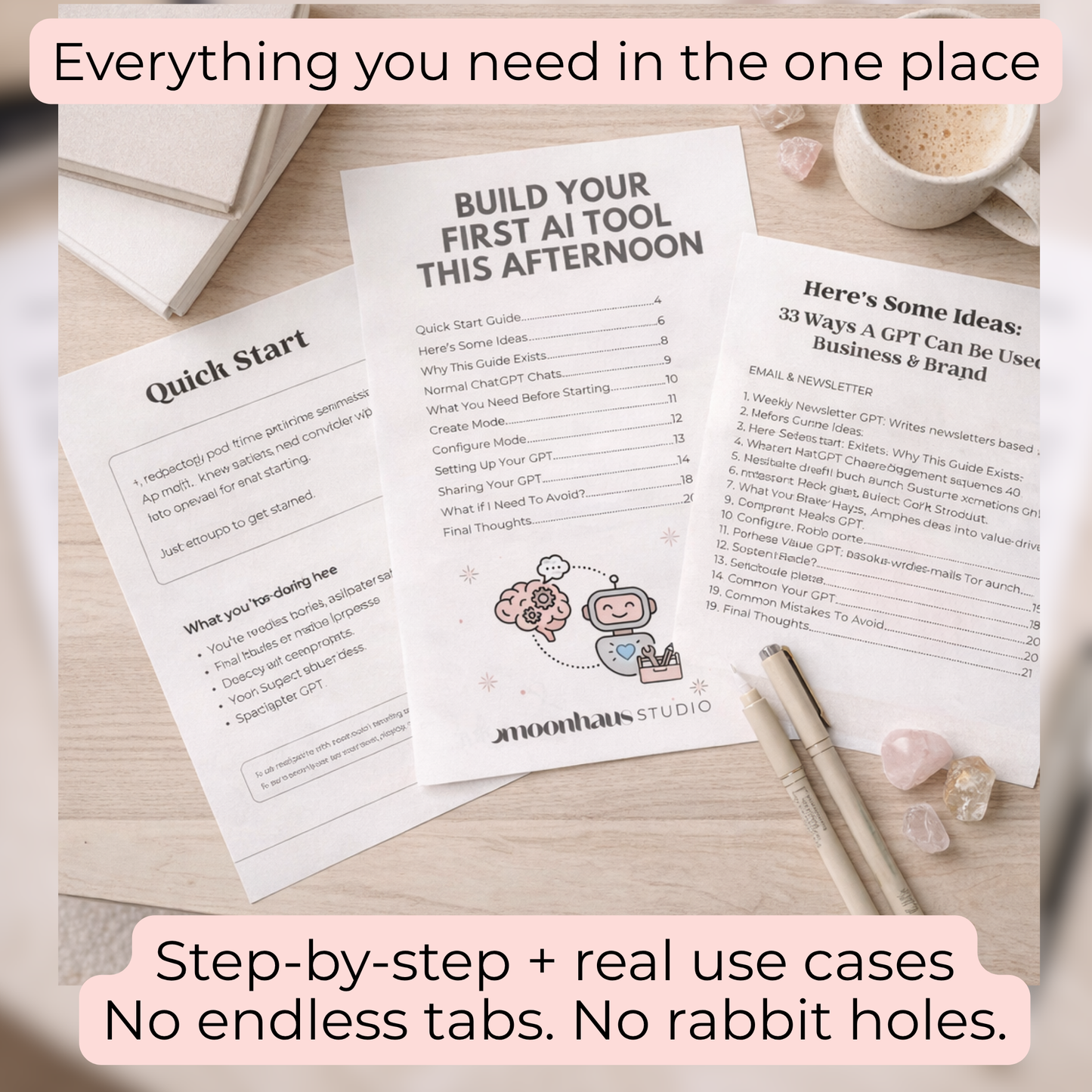 Custom GPT Guide | Build Your Own AI Tool, Digital Product Content Creator, Printable Ebook