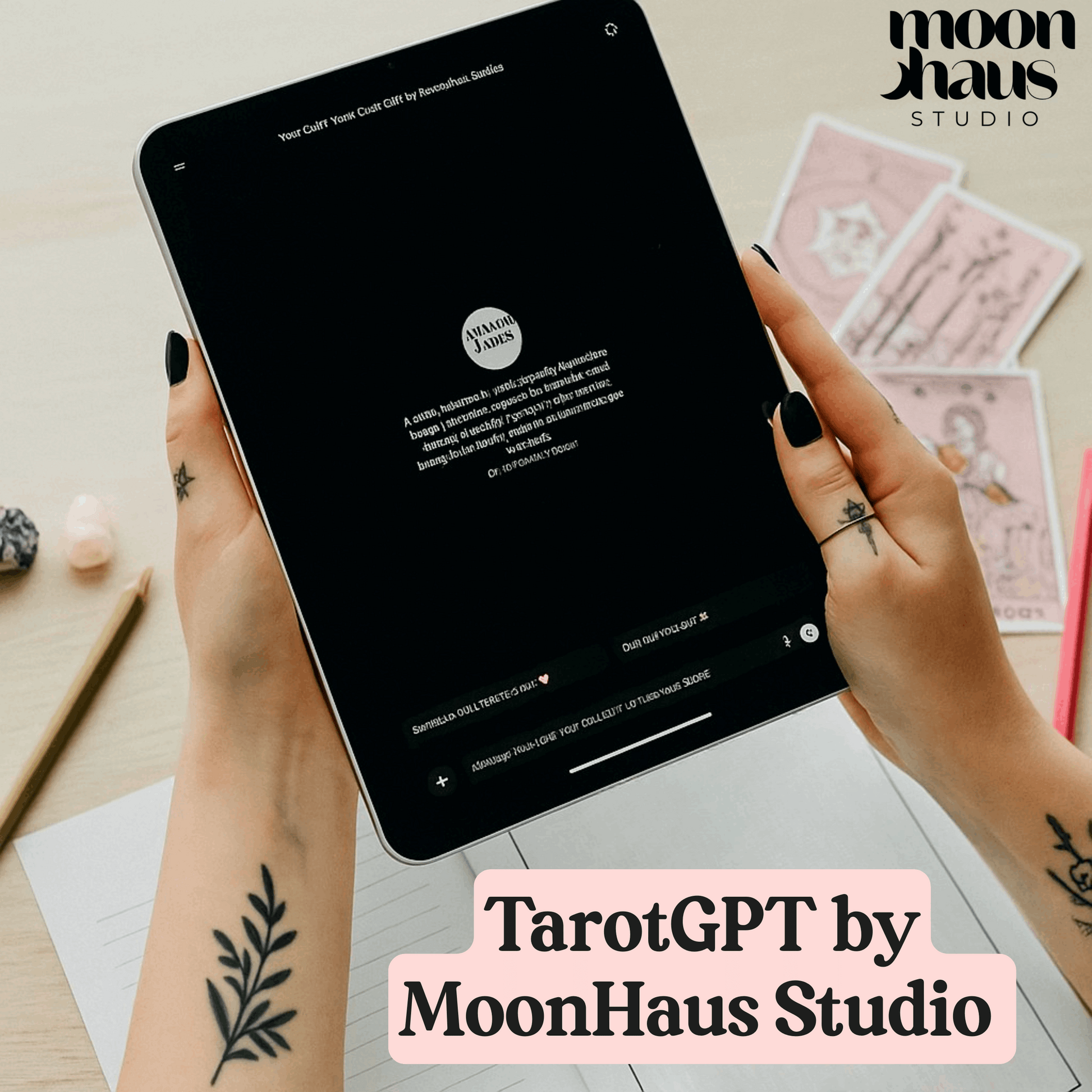 Daily Tarot Card GPT — Daily Readings, Tarot Card Meanings, Tarot Spreads | Free digital tool by MoonHaus Studio
