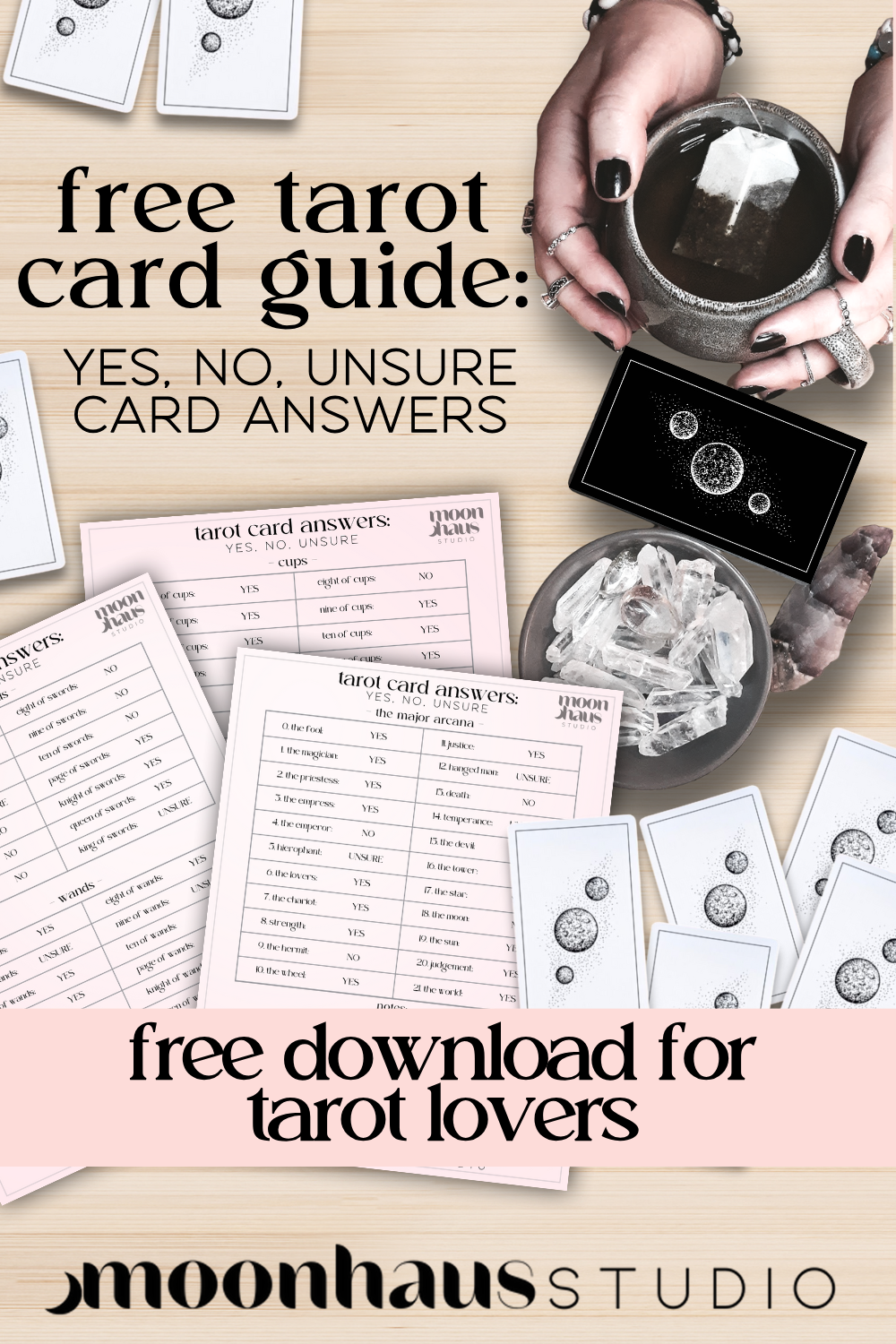 free download: tarot yes/no answers - tarot cheat sheet