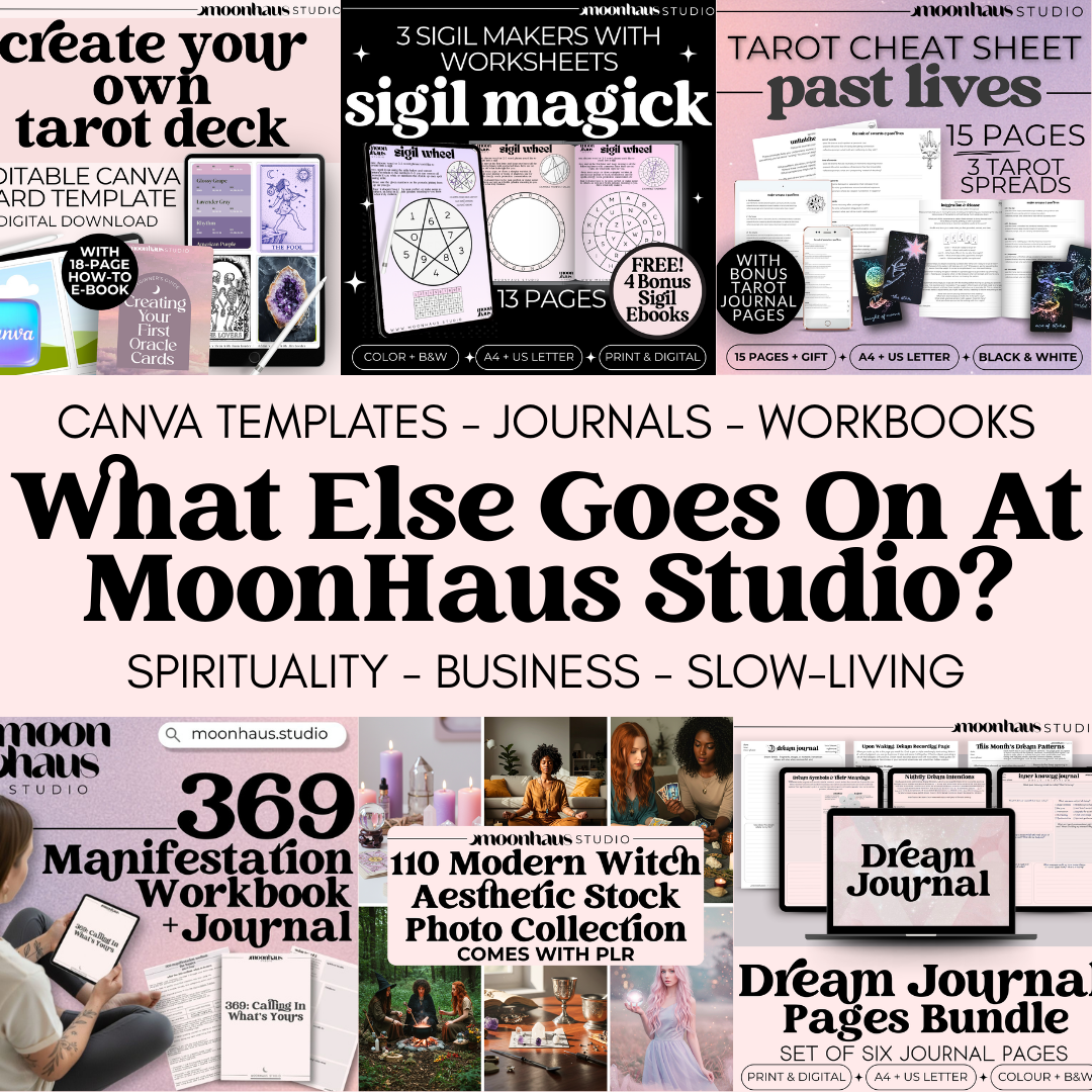 Blank Digital Tarot Cards Templates: DIY Oracle Cards, Affirmation & Divination - Printable Instant Download PDF