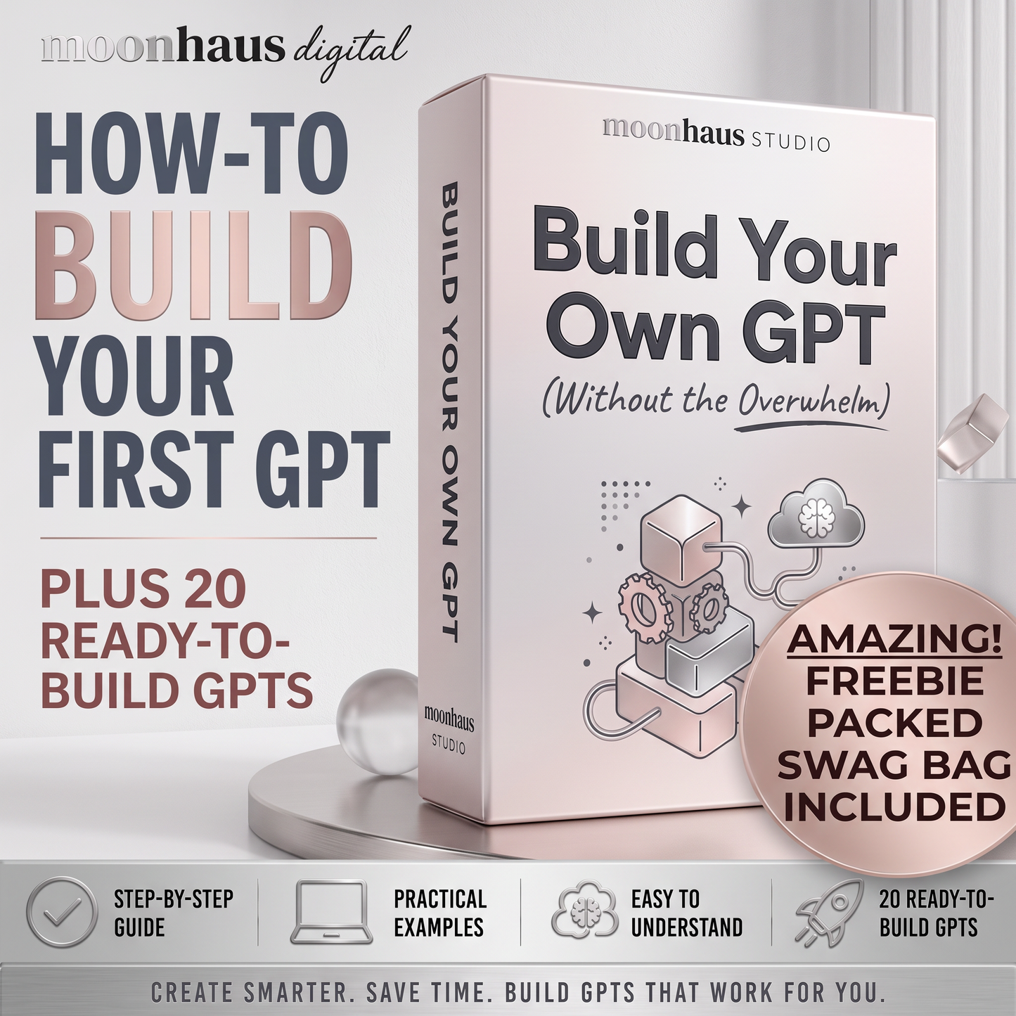 Custom GPT Guide | Build Your Own AI Tool, Digital Product Content Creator, Printable Ebook