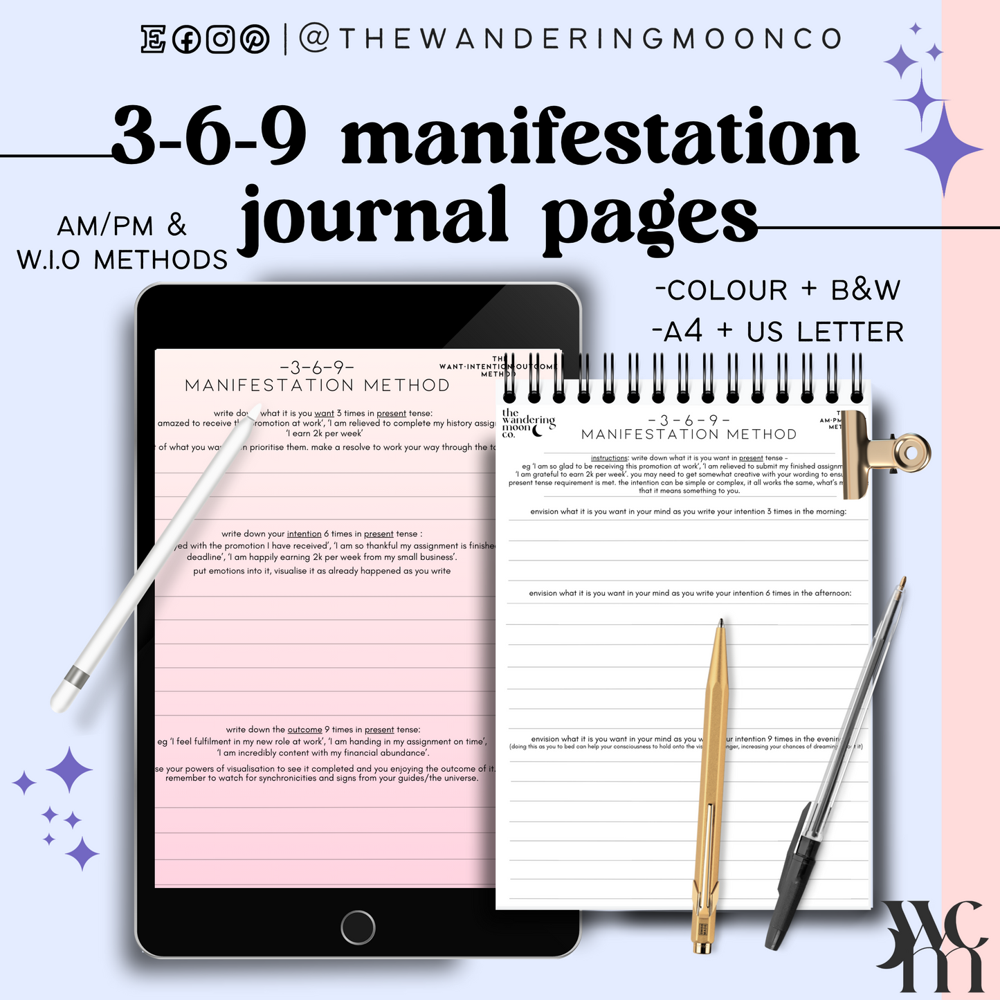 manifestation 369 method journal page