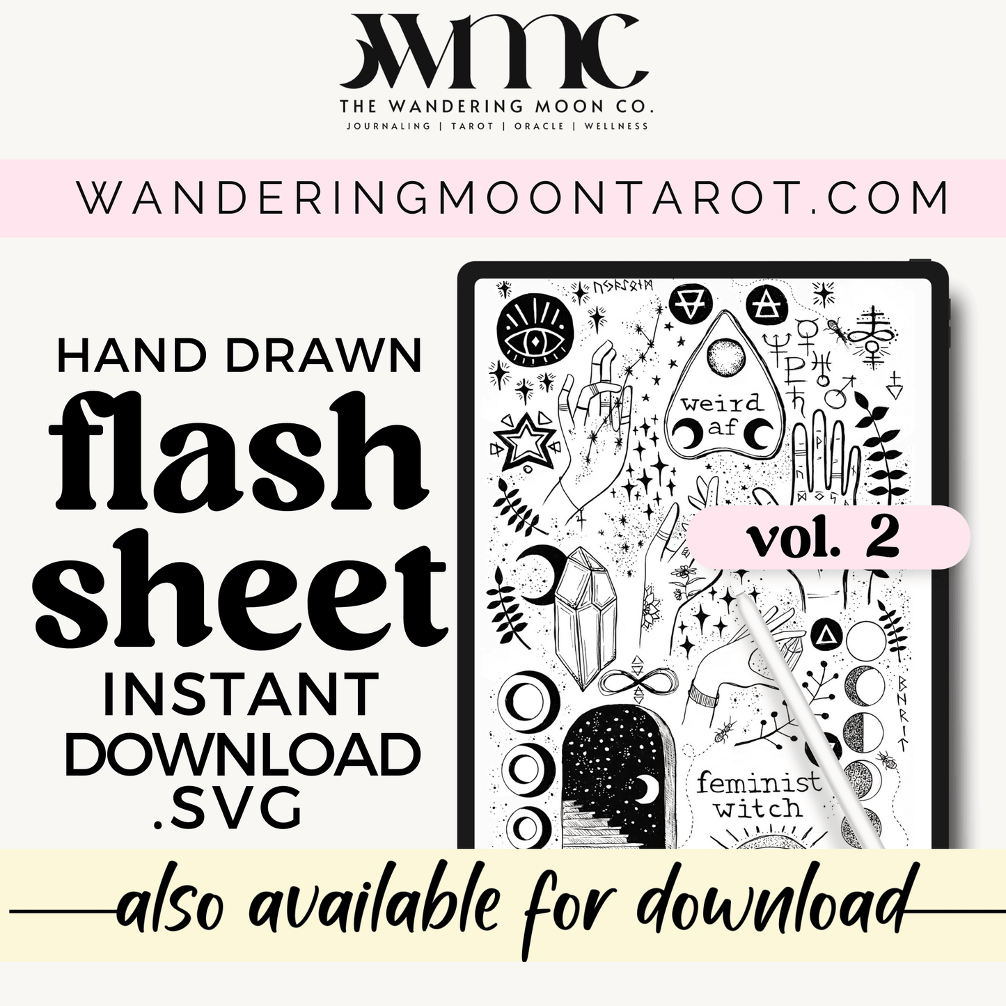 flash sheet - set of three pages | tattoo art | wall art | digital SVG download