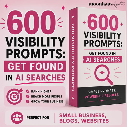AI Visibility Prompts | Get Found by ChatGPT, Claude, AI tools | Prompt Pack for Small Business, Blogs, Websites, Etsy Stores
